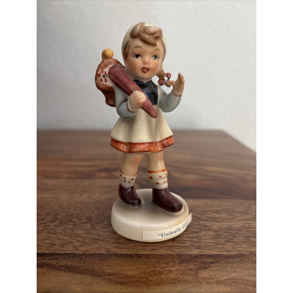 Vintage Kelvin's Japan "Umbrella Girl" C330 4.5" Ceramic Figurine